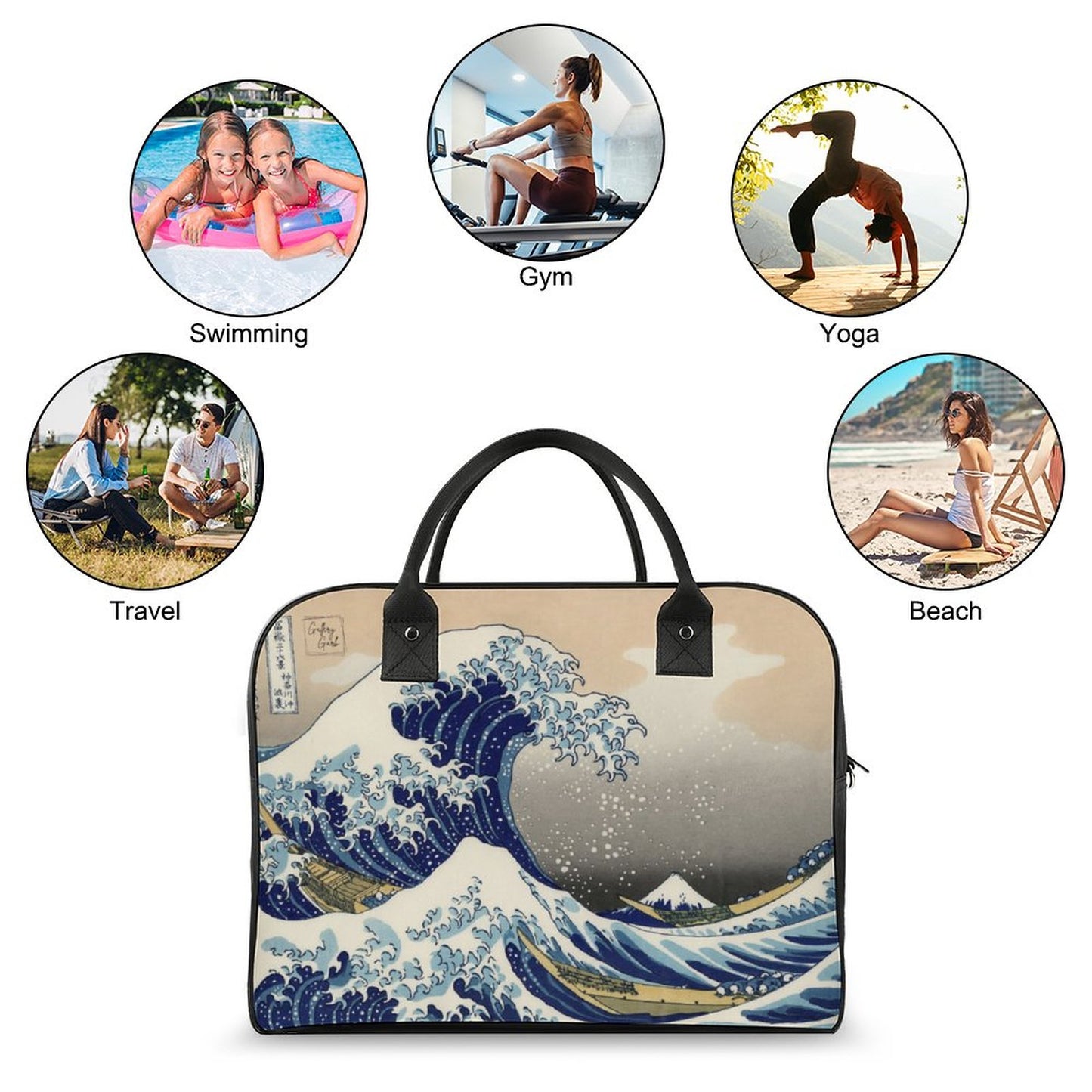 The Great Wave Travel Bag