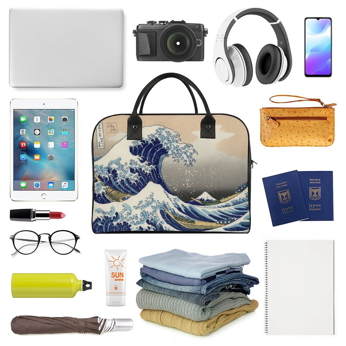 The Great Wave Travel Bag