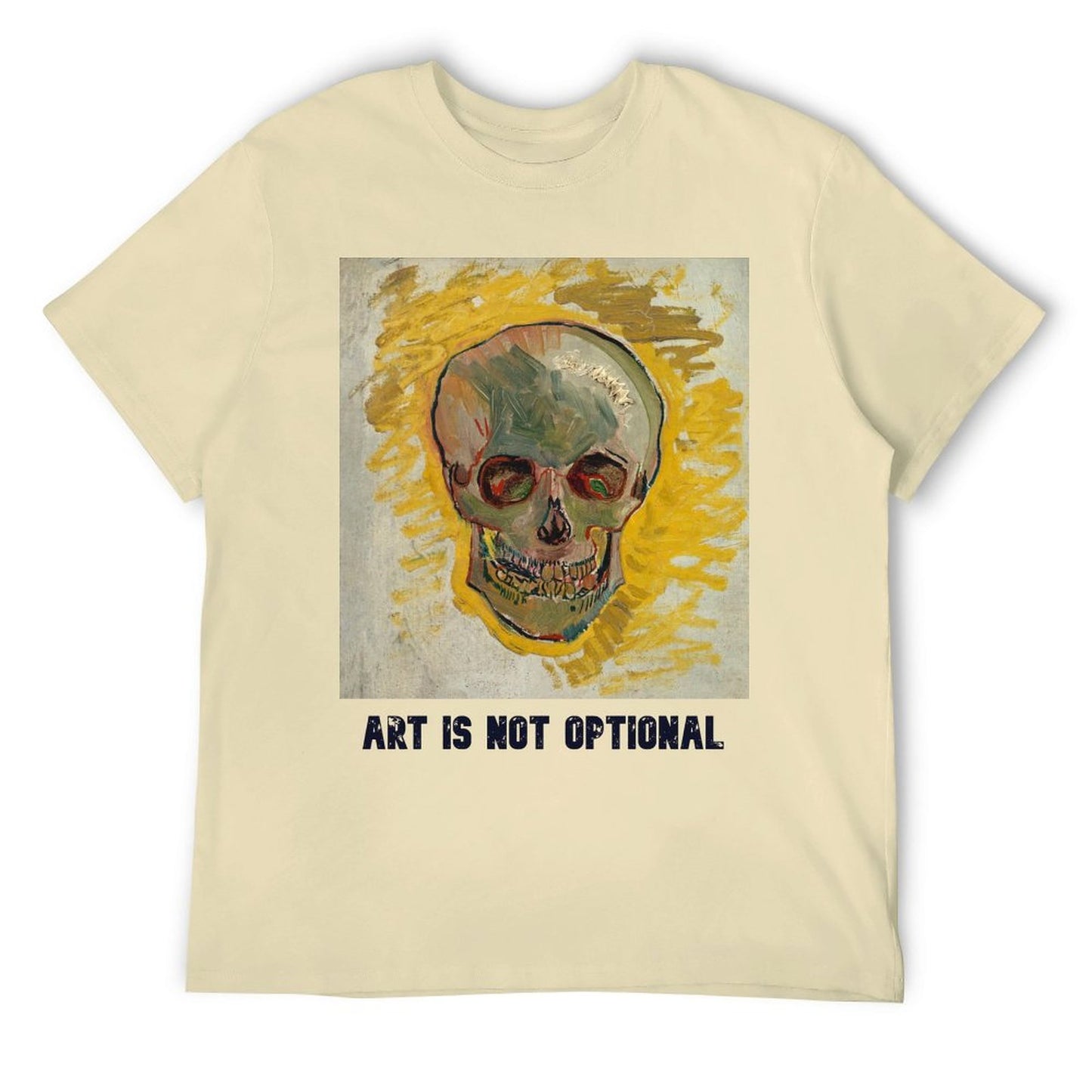 Vincent van Gogh Skull Short Sleeve Tshirt Men