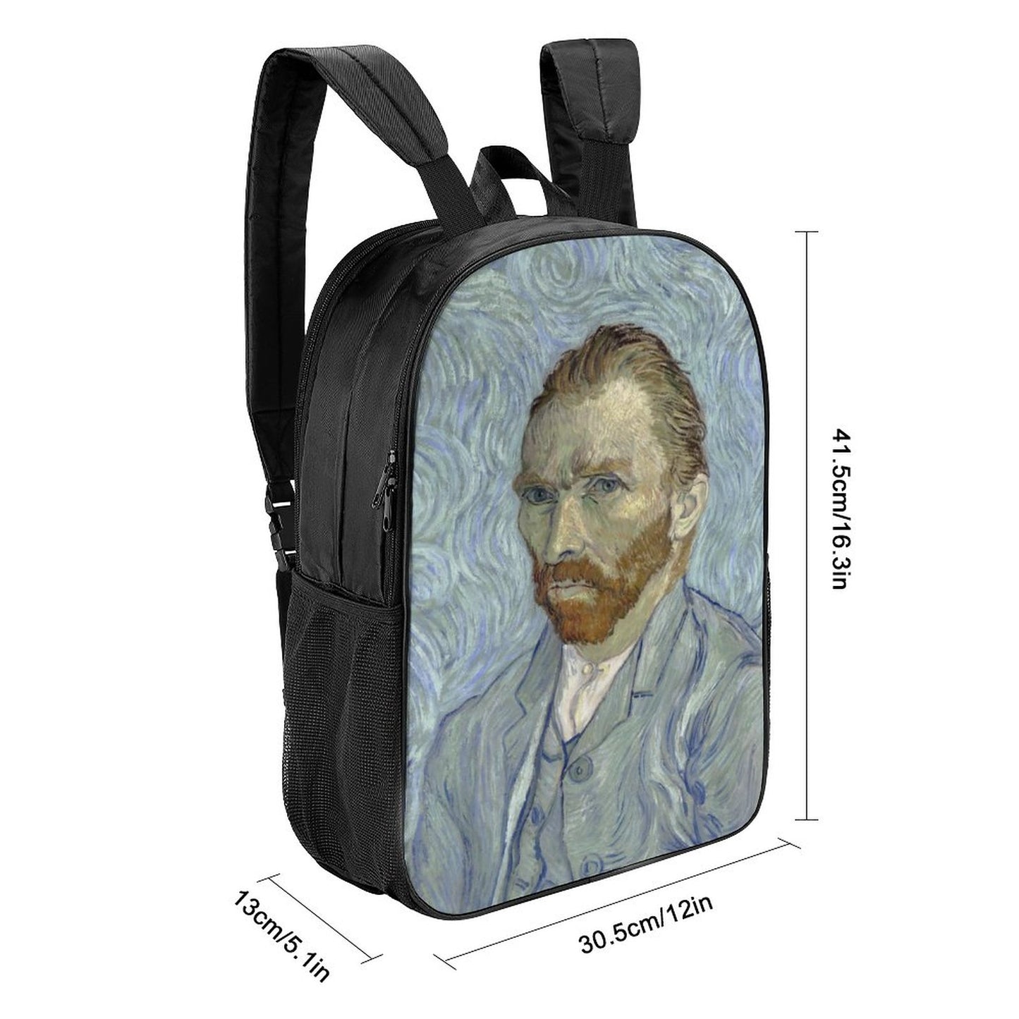 Vincent van Gogh / Art is not optional 17 inch Reversible School Shoulder Bag